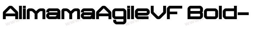 AlimamaAgileVF Bold字体转换